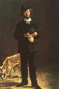 Edouard Manet Portrait of Gilbert Marcellin Desboutin oil painting reproduction
